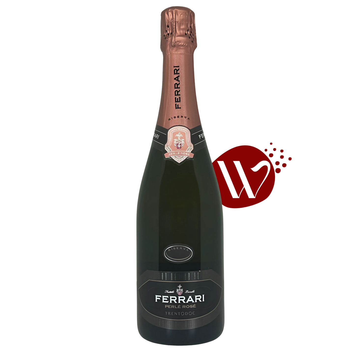 Trento DOC Spumante Brut Riserva Perlè Rosè 2018 Ferrari