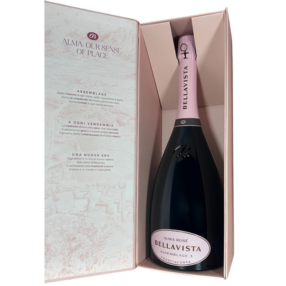 Bellavista Alma Rosé Extra Brut Franciacorta DOCG Assemblage 3 Magnum