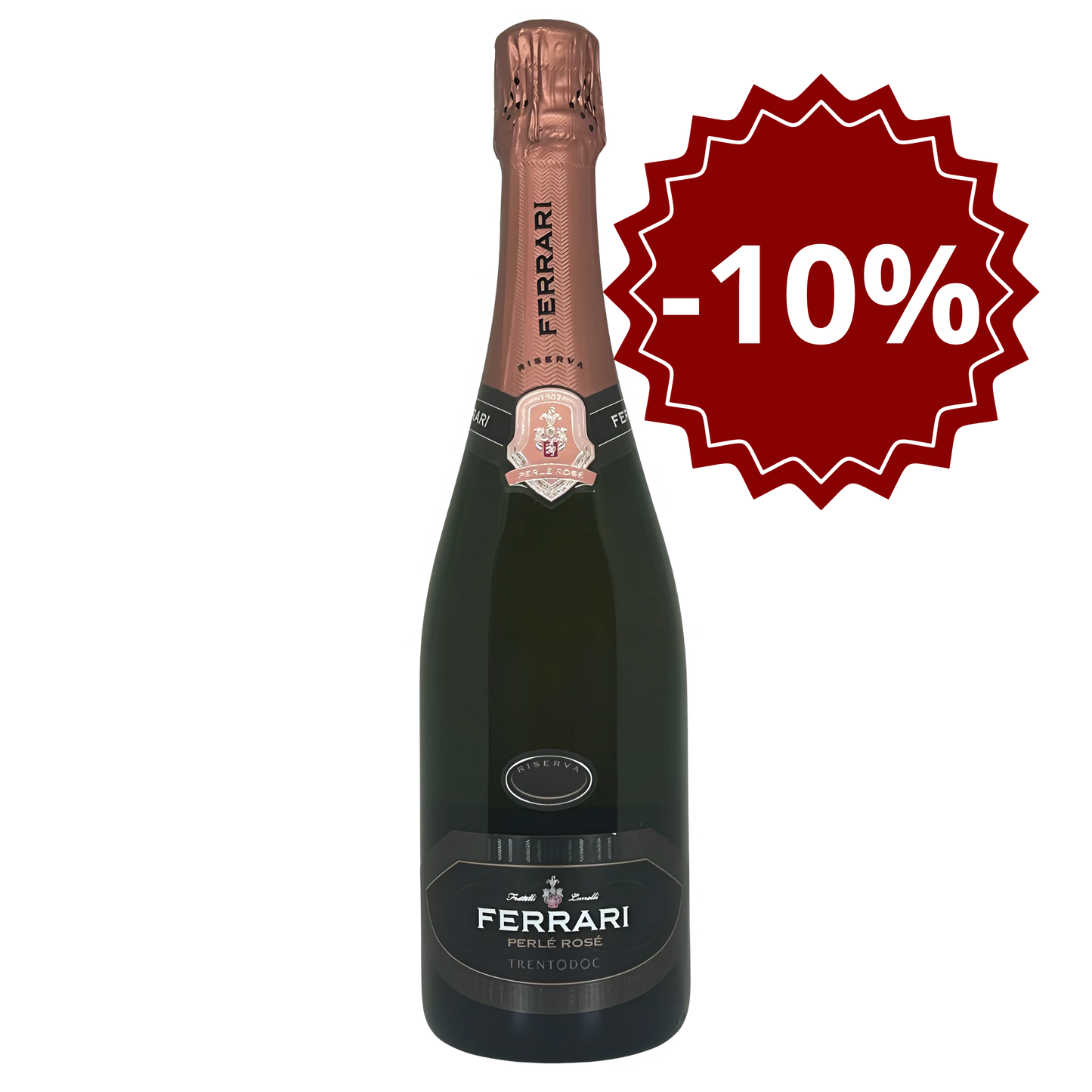 Trento DOC Spumante Brut Riserva Perlè Rosè 2018 Ferrari promo
