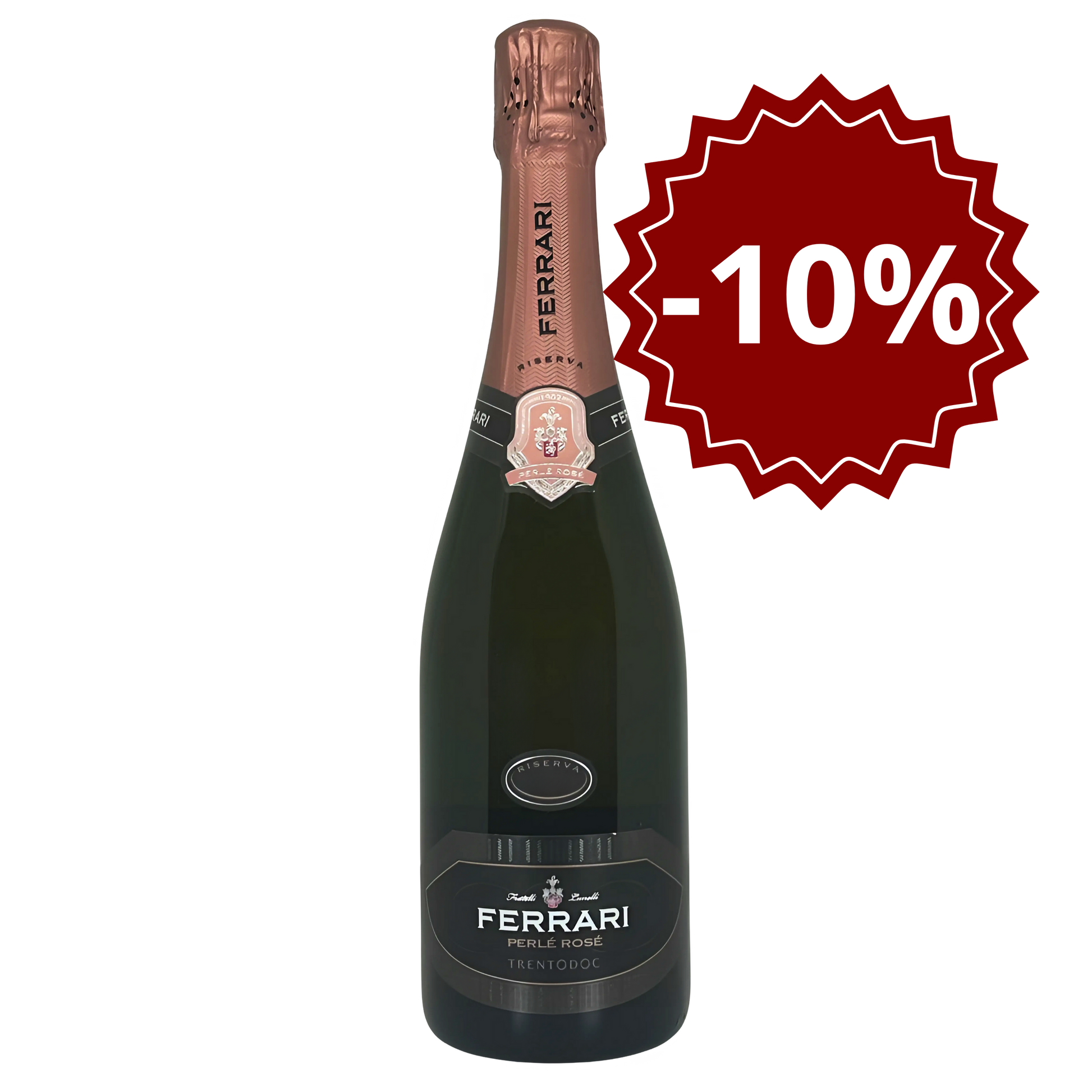 Trento DOC Spumante Brut Riserva Perlè Rosè 2018 Ferrari promo
